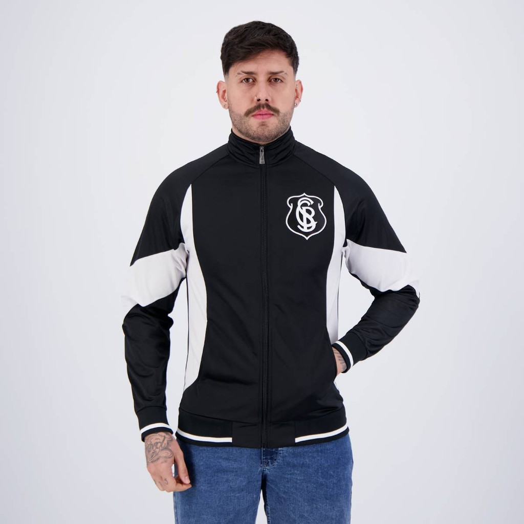 Jaqueta Corinthians Trilobal Histórica SCCP Preta em Oferta na Shopee