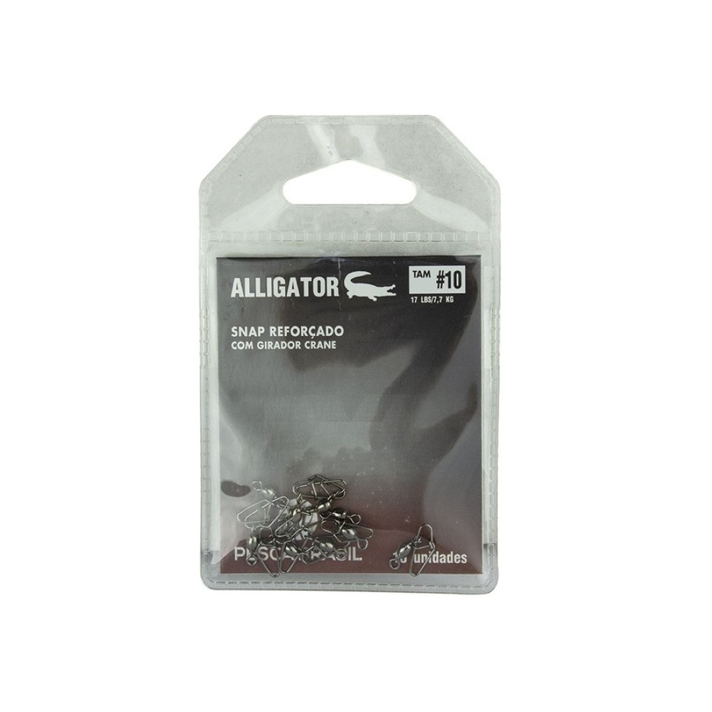 Snap Com Girado Isca Artificial Tamanho 10 10un. - Alligator em Oferta na Shopee