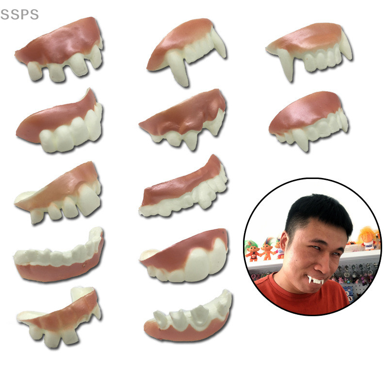 [Sspsps] 12 Unid . Modelo De Dentadura Engraçada Cosplay Brinquedos De Dente Para Festa FAH — imagem 2 de 2