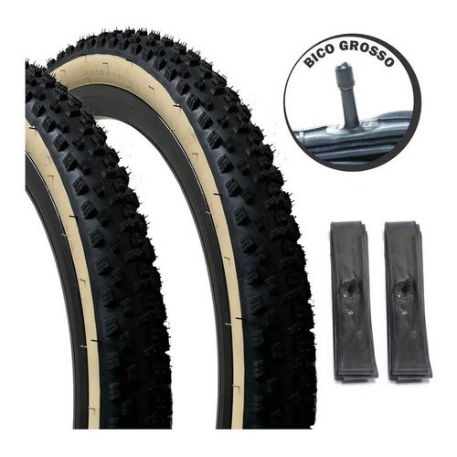 Par Pneu Aro 29x2.10 Faixa Bege 54-622mm Paco Nomad+ Câmaras em Oferta na Shopee