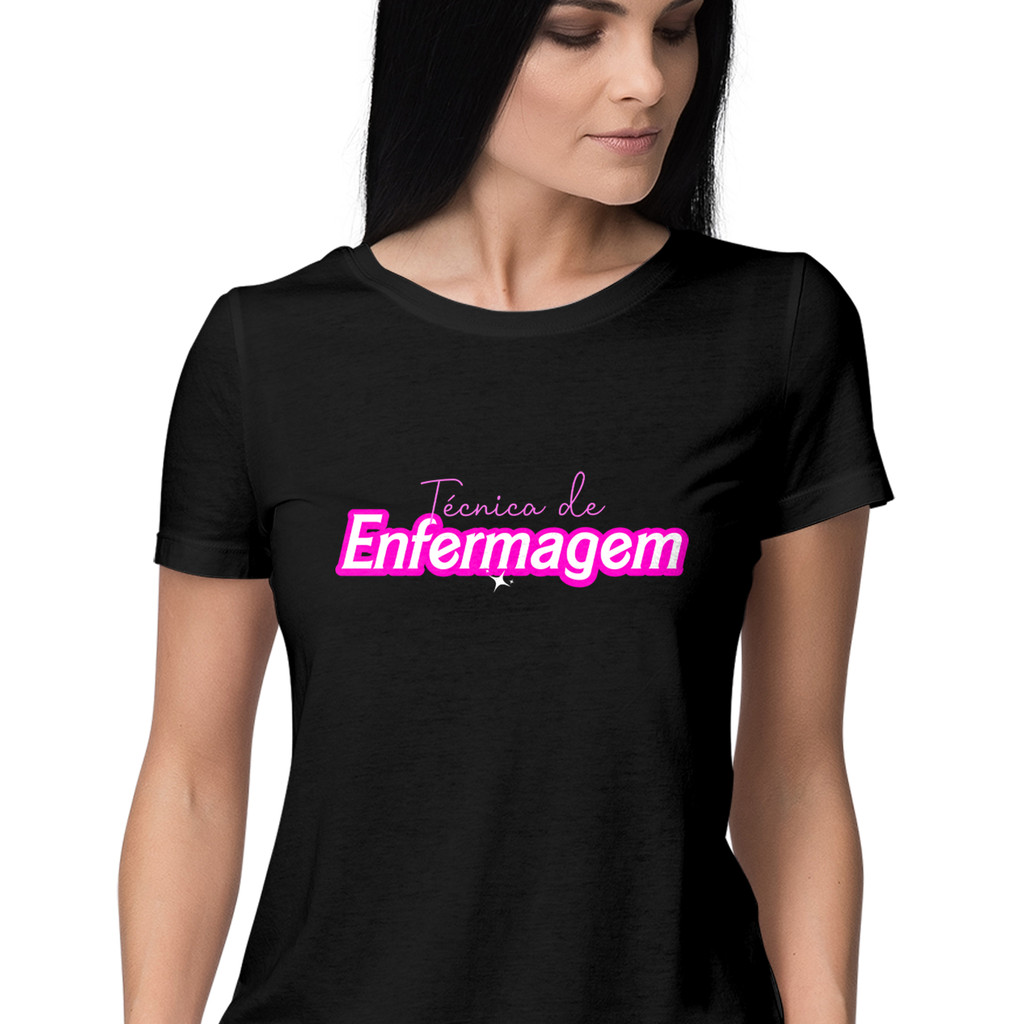 Babylook feminina Técnica de Enfermagem BB tecido Viscolycra