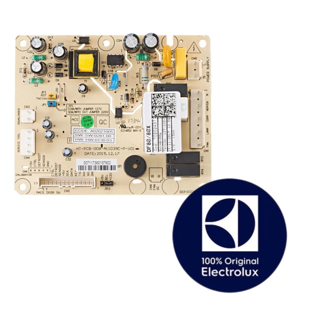 PLACA POTÊNCIA - DF51X-DW52X-DFW52 - A02021009/64502201  - REFRIGERADOR ORIGINAL ELECTROLUX - (BIVOLT)