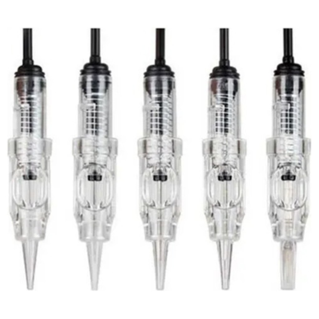 Kit 10 Cartuchos Ponteiras Para Dermógrafo Fácil Click Engate Rápido Easy
