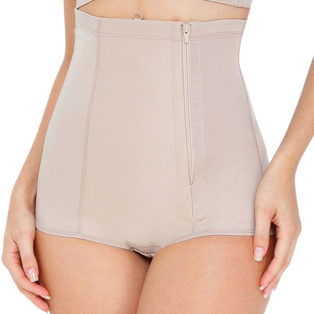 Kit 2 Cintas Modeladora Pós Cirurgica Confortavel Com Ziper Forrado Poliamida Doctor Secret