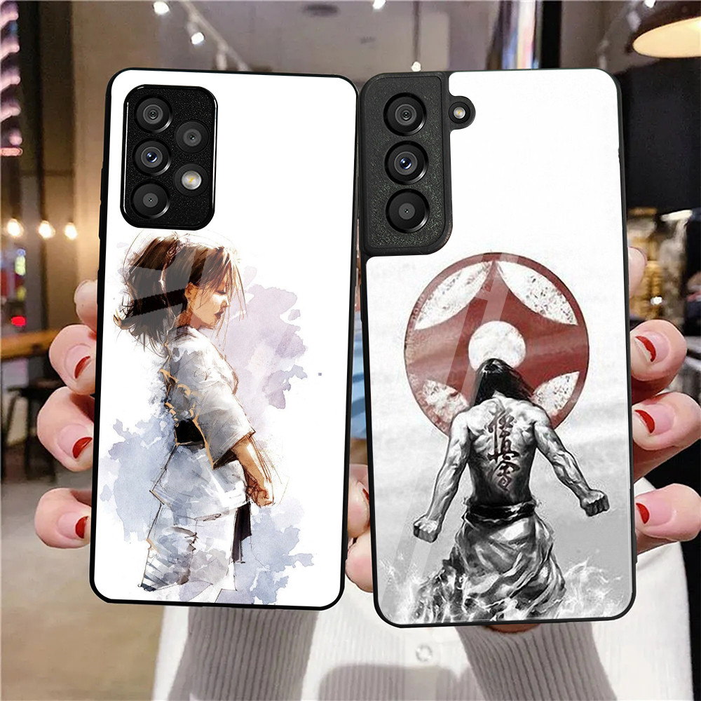 Oyama Kyokushin Karate Capa De Telefone De Vidro Temperado Para Samsung Galaxy A11 A14 A20 A30 A22 A32 A33 A34 A40 A42 A