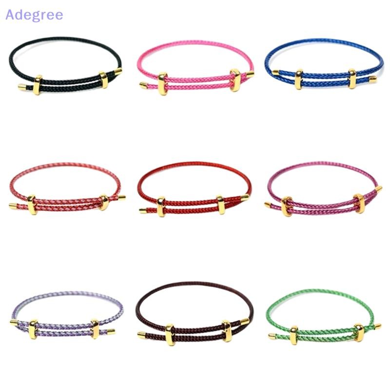 Adegree Pulseira De Aço Inoxidável Para Mulheres Homens Fivela Ajustável Casal Fio Vermelho Corda Artesanal Jóias Novo
