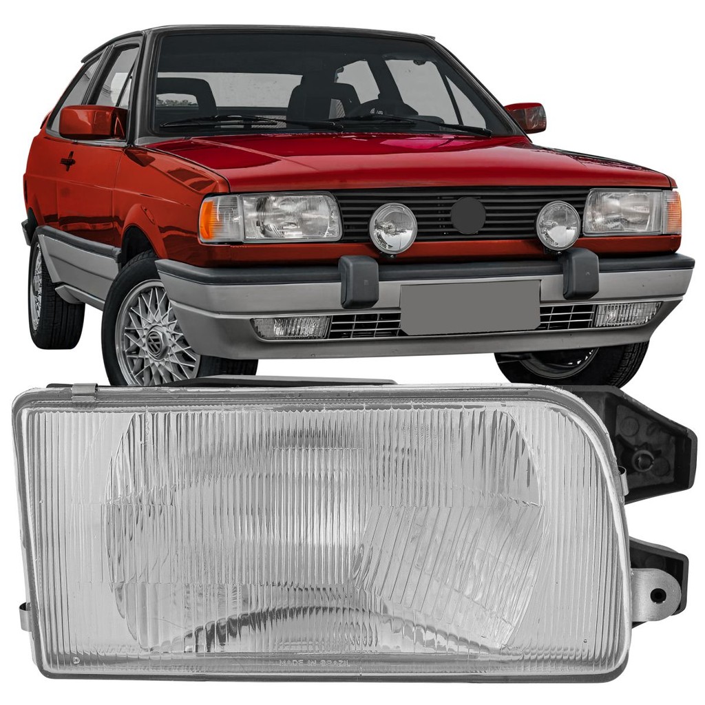 Farol Principal Gol G1 Parati Sport Voyage Sport Saveiro Quadrado 1991 92 93 1994 1995 em Oferta na Shopee