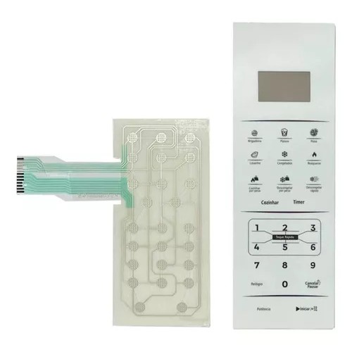 Membrana para Microondas Compatível com Forno Britânia BMO28BB - Branca / Dimensões da Peça 25,4 x 8,4cm