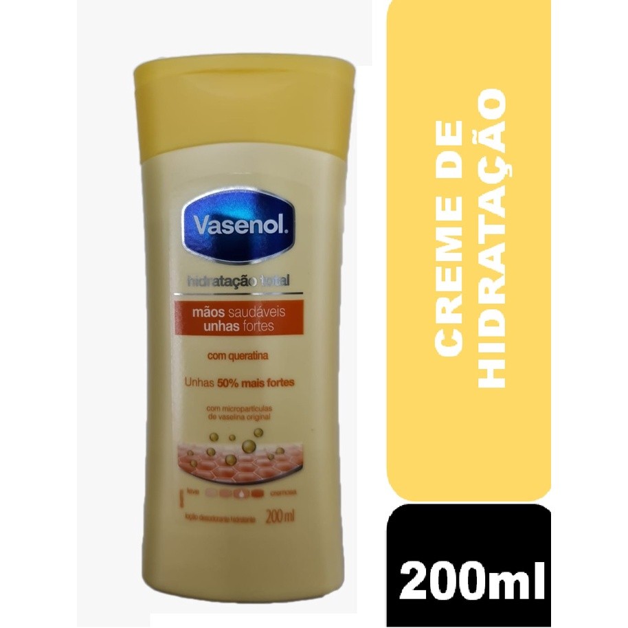 Loção Hidratante Vasenol Mãos Saudáveis e Unhas Fortes com 200ml em Oferta na Shopee