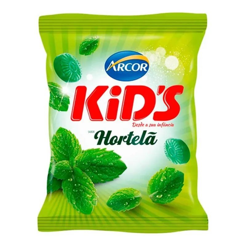 Bala Dura Kids Hortelã Arcor 100g - Food & Beverages