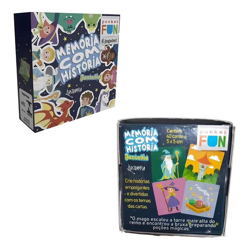 Jogo da Memória com História Interativo Infantil 40 Cartas Cooper Fun - 00138 em Oferta na Shopee