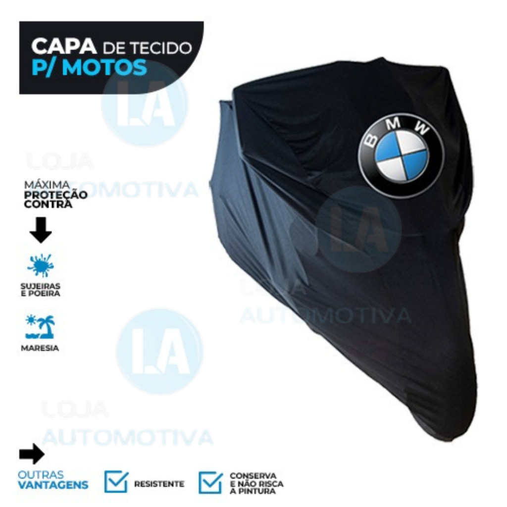 Capa Para Cobrir Moto Bmw F 800 850 Gs Adventure Com Bau Tecido Lycra Permeavel