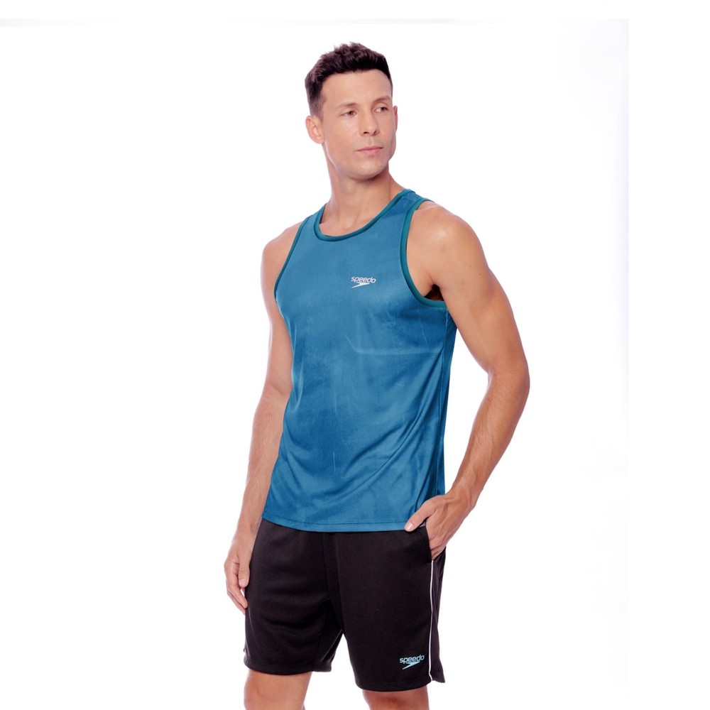 Regata Masculina para Corrida Blur Tecnologia Antiodor Fastdry Speedo- VERDE PETROLEO em Oferta na Shopee