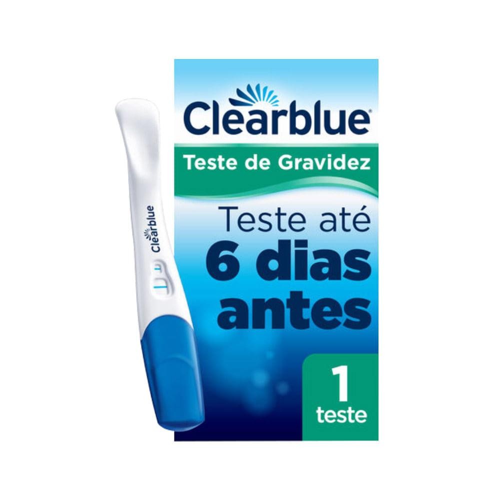 TESTE DE GRAVIDEZ CLEARBLUE SAIBA ANTES TESTE RÁPIDO em Oferta na Shopee