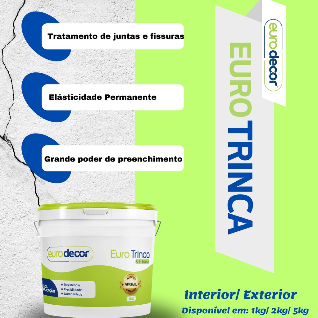 Repara Trincas Eurodecor (sela Trinca) - 1kg Cor Branco
