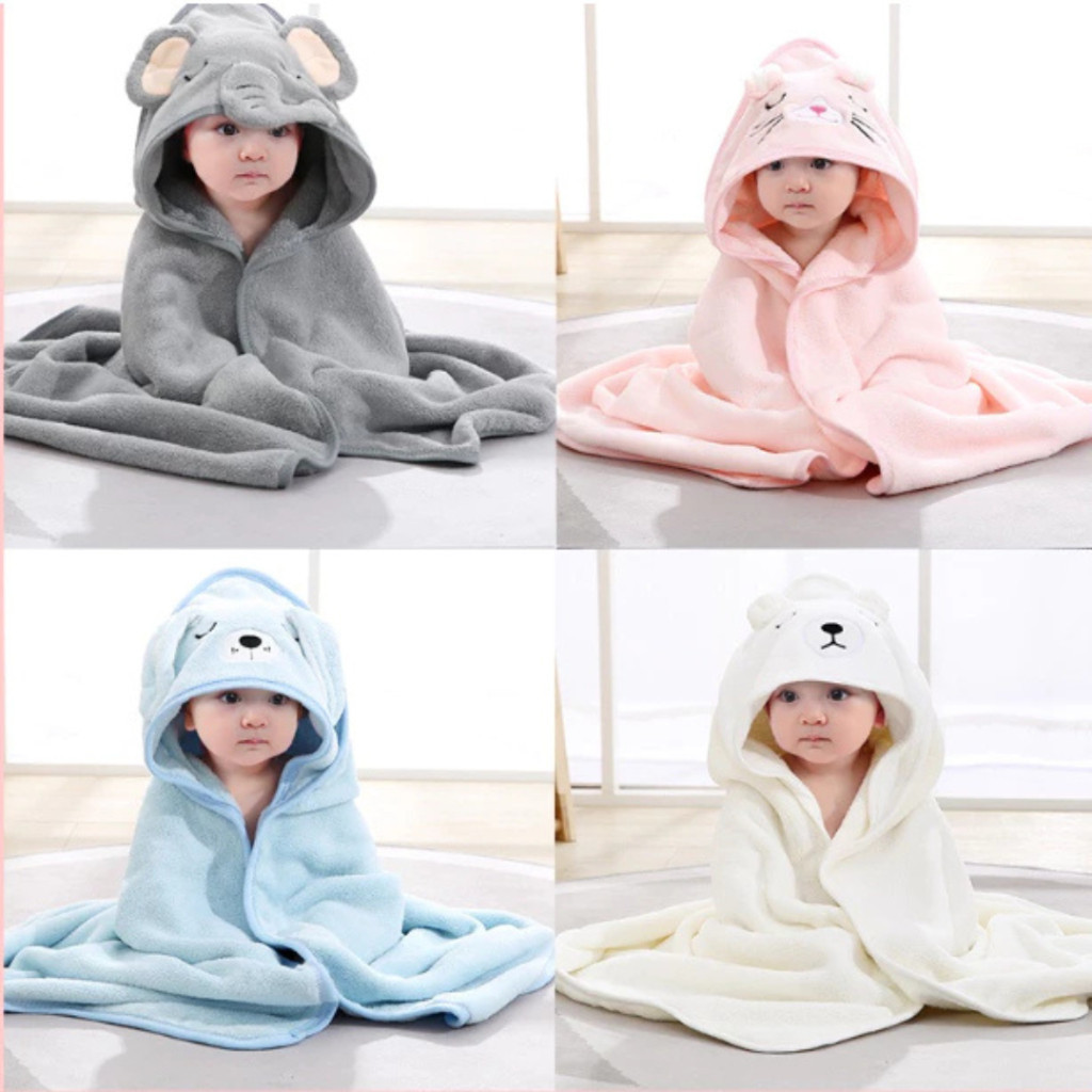 Toalha Banho Bebê Capuz Roupão Infantil Recém Nascido Criança Bichinho Bordado Alto Qualidade em Oferta na Shopee