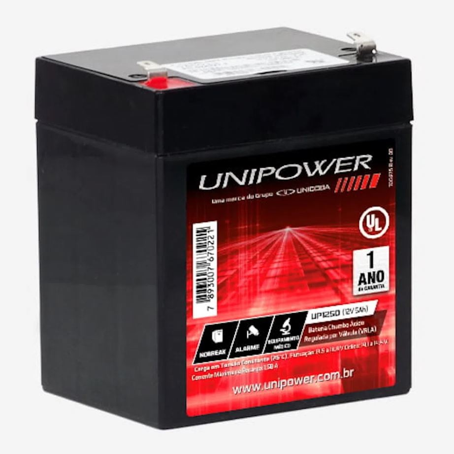 Bateria Selada Estacionaria 12v 5ah Nobreak Balança Alarme