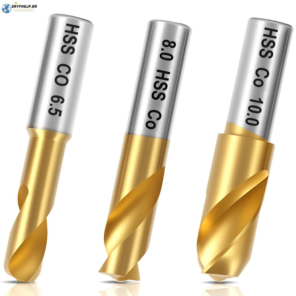 3 Pçs Broca De Solda A Ponto De Aço De Alta Velocidade Cobalto Cortador De Soldagem Ferramenta De Remoção SHOPSKC4184