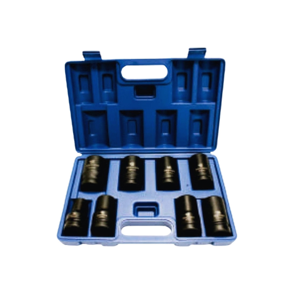 Kit Jogo De Soquete Médio De Impacto 1 Pol 19 A 41 Mm 8pçs