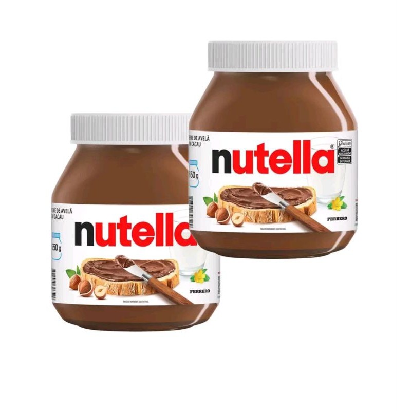 kit 2 NUTELAS creme de avela 650g