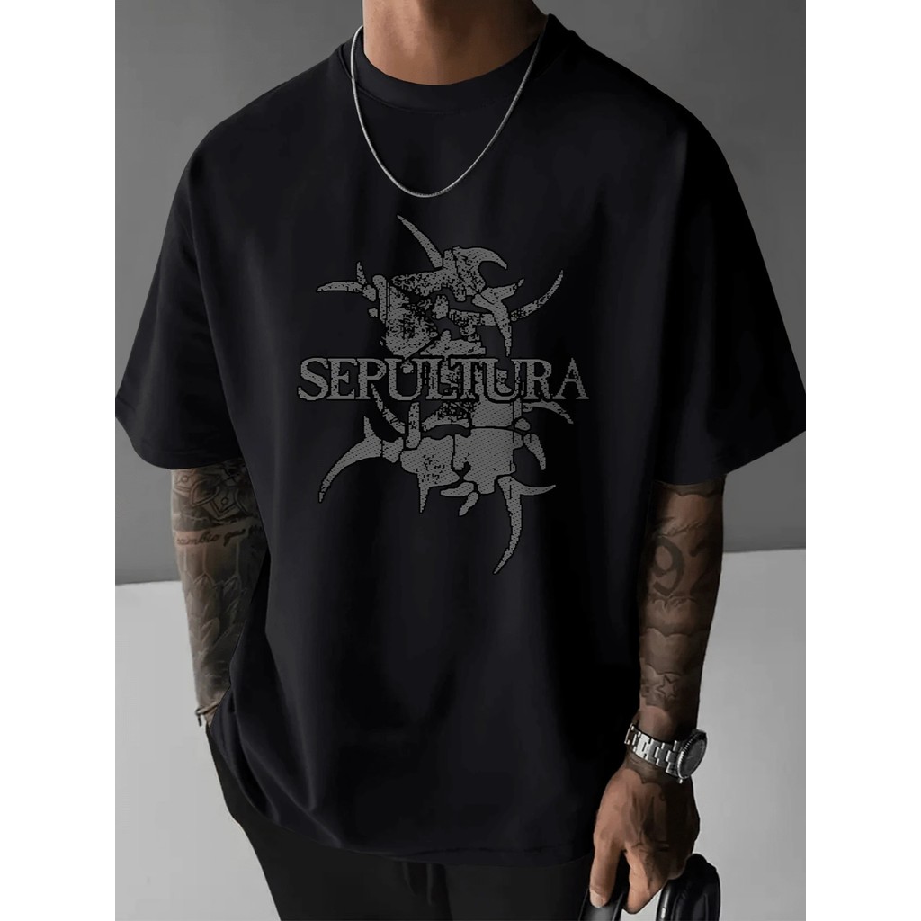 Music.Soul Camiseta Unissex Sepultura Banda Rock Brasileira Estampa Exclusiva Confortável Premium Estilosa Casual