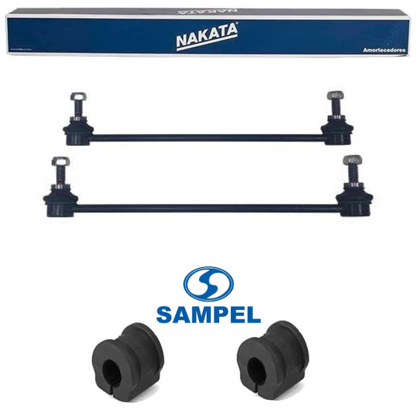 Kit Par Bieleta e Bucha Estabilizadora Spacefox 2004 a 2019 Original Nakata Sampel