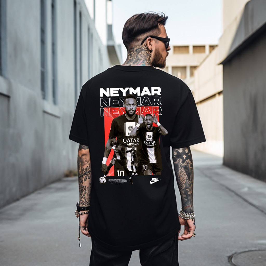 Camiseta Masculina Neymar Junior Exclusiva Futebol -Blusa de Malha 100% Algodão - Envio Imediato - VS Shopp