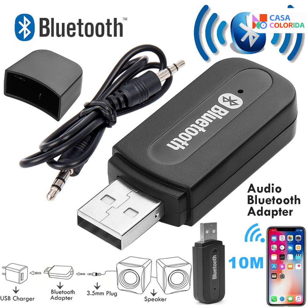 Receptor Bluetooth P2 Para Som Automotivo USB (3.5 Mm) em Oferta na Shopee