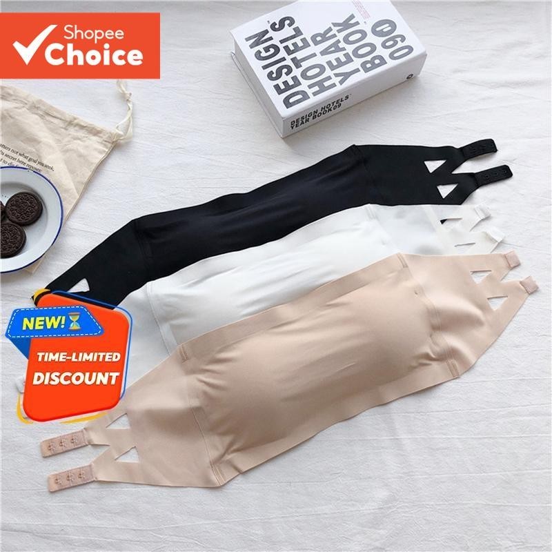 Sutiã De Seda Gelada De Verão – Lindo Design Sexy Sem Alças Nas Costas Para Mulheres