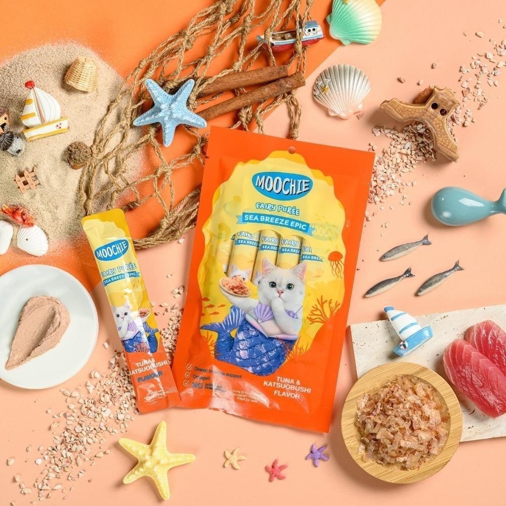ขนมแมวเลีย Moochie  เสริมภูมิ ไม่เติมเกลือ สารกันบูด 25 ซอง - ภาพที่ 4