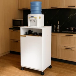 Gabinete com Suporte para Botijão de Gás – Rodízios e Estrutura MDP