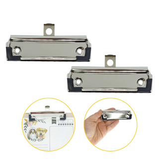 Kit Clip Presilha Encadernação Prancheta Prata 2 Unidades em Oferta na Shopee