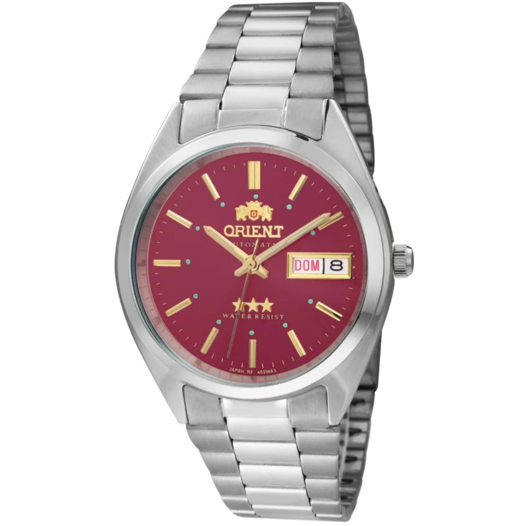 RELÓGIO ORIENT MASCULINO AUTOMATICO VERMELHO 469WA3NH W1SX