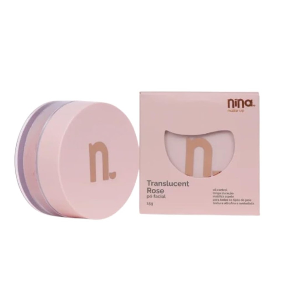 PÓ FACIAL SOLTO TRANSLUCENT ROSE - NINA MAKEUP