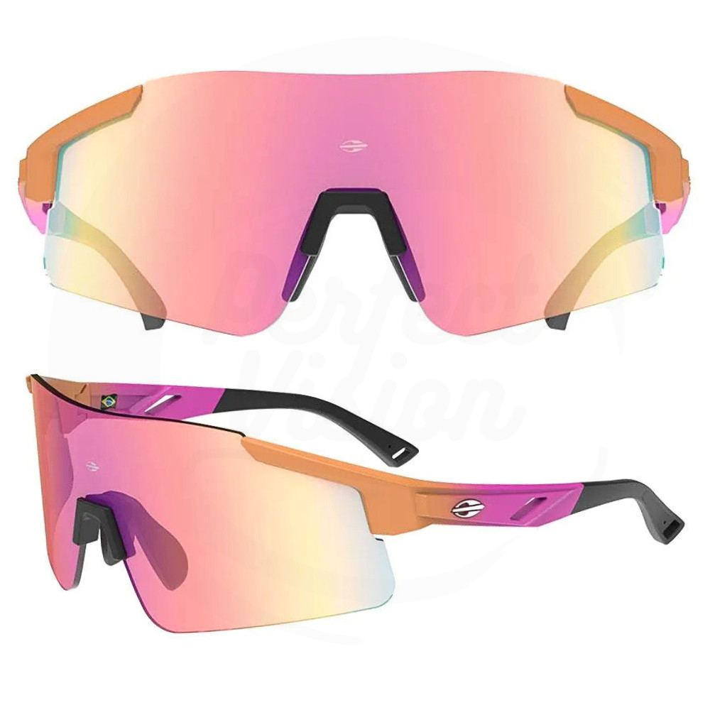 Óculos Sol Mormaii Grand Tour 3 Rosa Degrade Laranja Lente Cinza Revo Vermelho