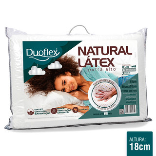 Kit 2 Travesseiros Duoflex Látex Natural Extra Alto