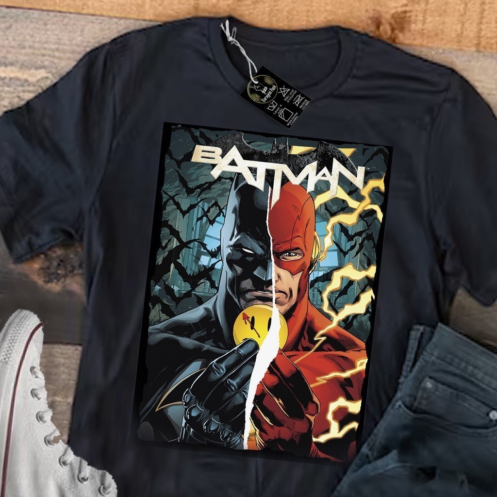Camiseta Geek Batman e The Flash Camisa top ! 03