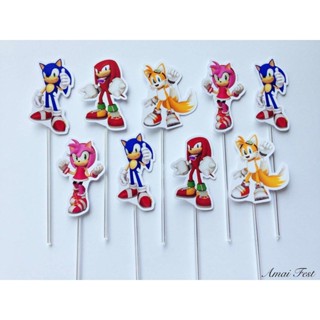 60 Tags para Doces tema SONIC em Oferta na Shopee