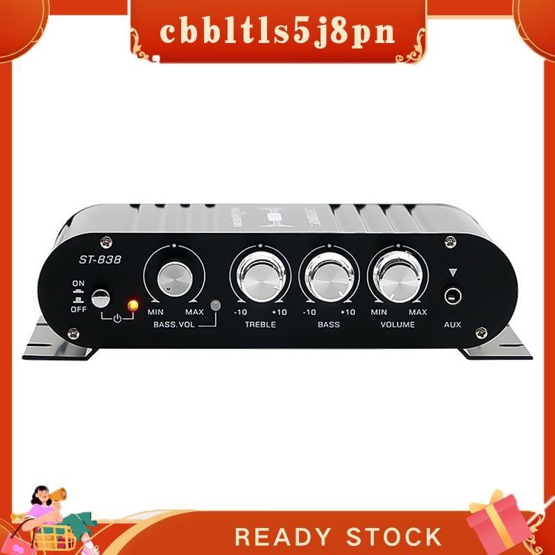 Amplificador De Potência De 2.1 Canais HiFi 80Wx2 Som De Baixo Estéreo Com Saída De Subwoofer Áudio Doméstico