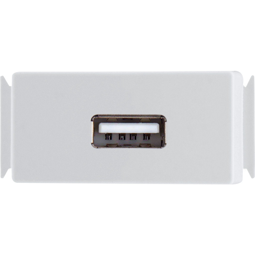 Kit 5 Módulos Tomada USB 1,5 A Bivolt Tramontina Aria Branco