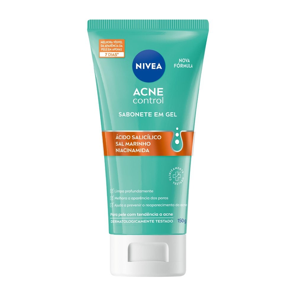 Sabonete Facial em Gel Nivea Acne Control Limpeza Profunda dos Poros 150g - Beauty