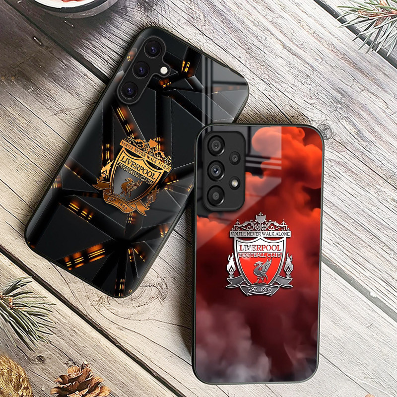 liverpool 10 Capa De Telefone De Vidro Para Samsung Galaxy A14 A16 A30 A22 A32 A33 A34 A40 A42 A55 4G A52 A53 A54 A70 A7