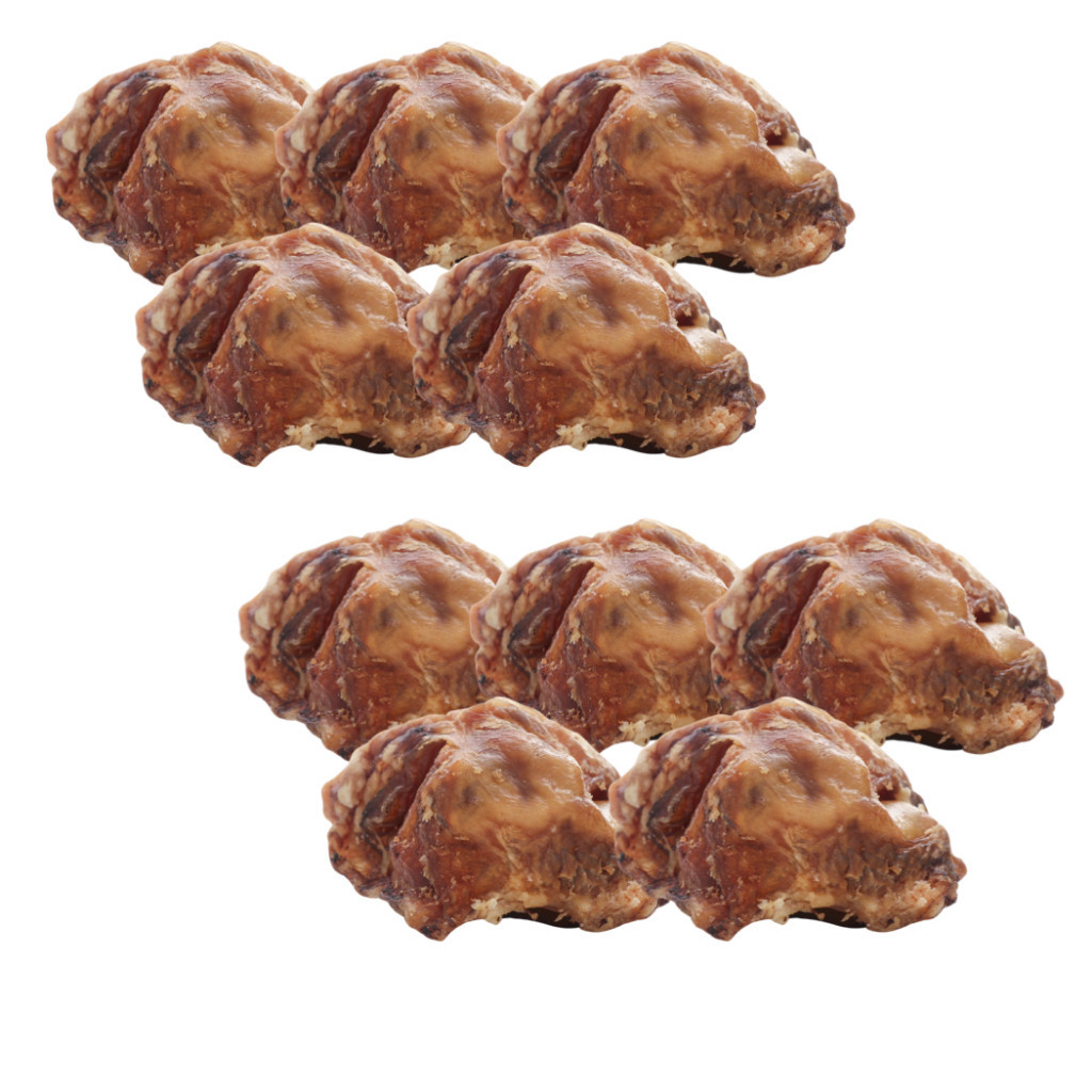 Kit 10 petisco cachorro osso mordedor natural pet caes rotula bovina desidratada Original Dipdog