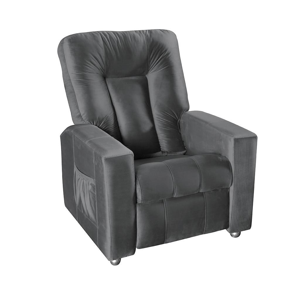 Poltrona do Papai Pallas MX5 Veludo Cinza Conforto para Sala e Quarto 85x105x115cm em Oferta na Shopee