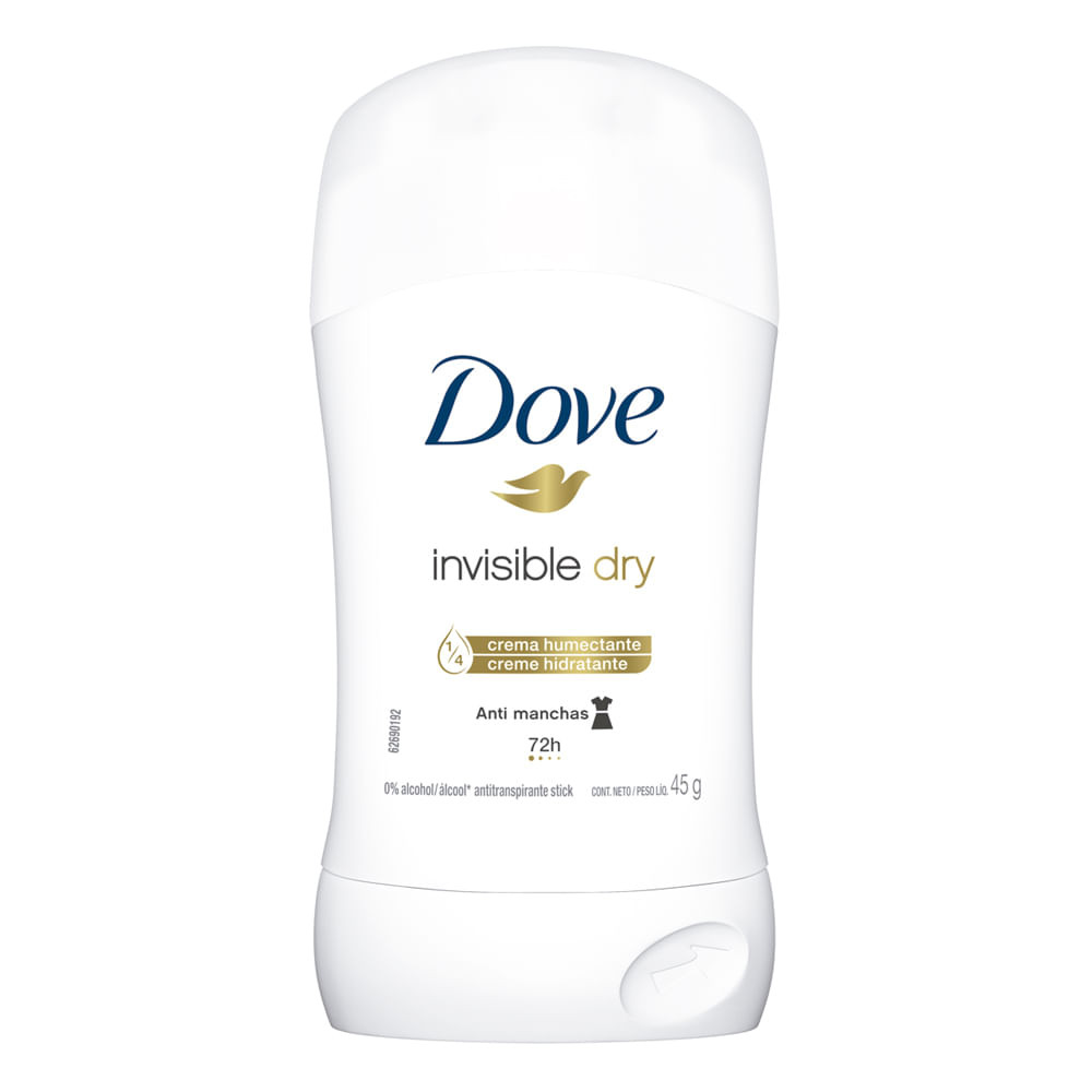 Desodorante Dove Invisible Dry Anti Manchas 72h Stick 45g - Beauty