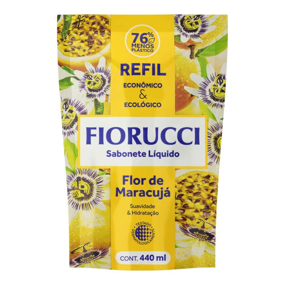 Sabonete Líquido Fiorucci Flor de Maracujá Refil 440ml - Beauty