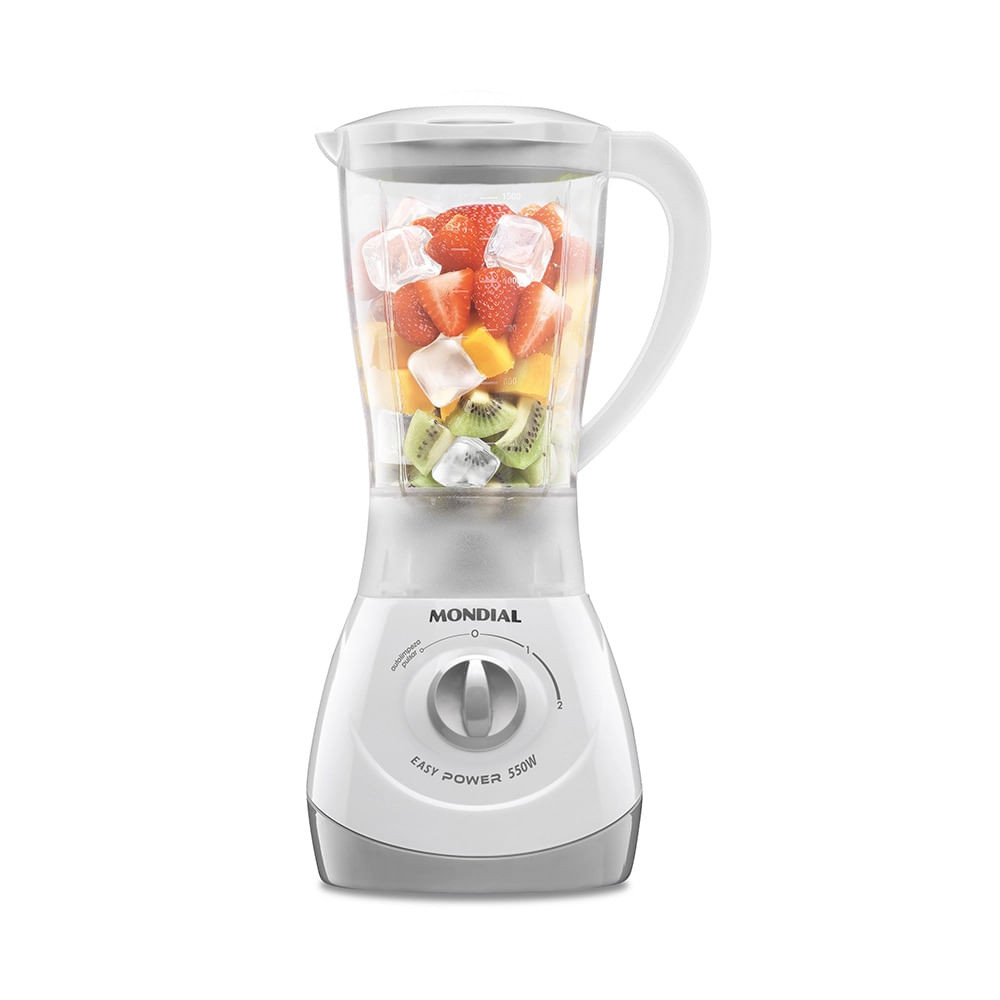 Liquidificador Mondial Easy Power L-550-W Branco - 127V - Home Appliances