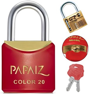 Cadeado Pequeno 20mm Haste Curta Latão Maciço Vermelho Com Chave em Oferta na Shopee