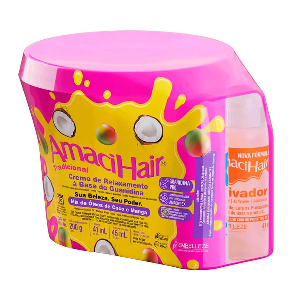 Kit Creme Relaxante AmaciHair Tradicional - Beauty