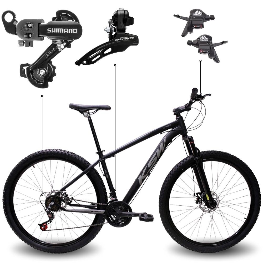 Bicicleta Aro 29 Bike Ksw Xlt Shimano Freio Hidráulico 21 Marchas